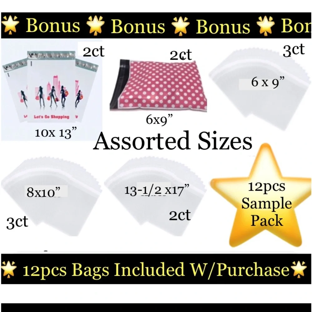 200ct~Thank you Stickers W/Bonus Bags 🌟🆕🌟 (2 Rolls For $20)